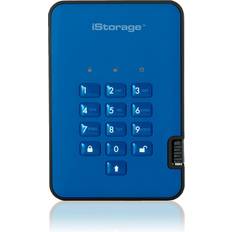 iStorage Is-da2-256-ssd-256-be Diskashur2 256-bit 256gb Usb 3.1 Secure Encrypted Solid-state Drive Blue