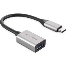 Silver - USB-kabel Kablar Hyper USB-C to USB-A 10Gbps Adapter HD425D-GL