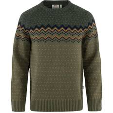 Fjällräven Herr - Stickad tröjor Fjällräven Övik Knit Sweater M - Laurel Green/Deep Forest
