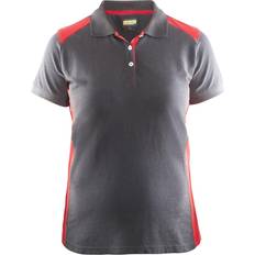 Dam - Röda - S Pikétröjor Blåkläder Women's Polo Shirt