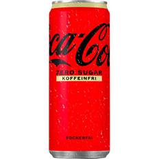 Coca-Cola Sockerfritt Läsk Coca-Cola Zero Koffeinfri 33cl 1pack