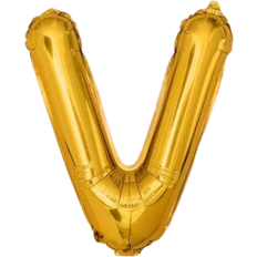 Fiesta Letter Balloons V 35cm Gold
