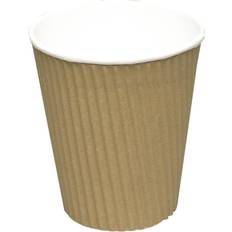 Kaffebägare 36 cl, papp med PE-beläggning, brun