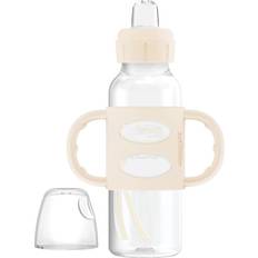 Dr. Brown's Spillfria muggar Dr. Brown's Dr. Brown’s Milestones Narrow Transitional Sippy Bottle with Silicone Handles 8oz 250mL Ecru 1-Pack