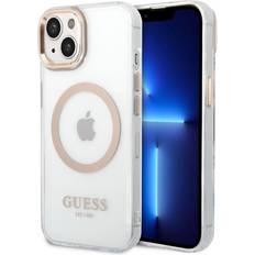 Apple iPhone 14 - Guld Mobilfodral Guess Metal Outline Case for iPhone 14