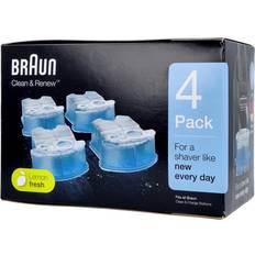 Rengöring för rakapparater Braun Clean & Renew CCR4 4-pack
