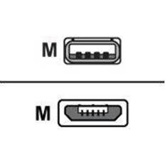 Poly USB-kabel Kablar Poly USB-kabel mikro-USB 2.0