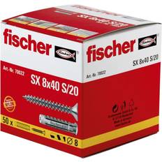 Fischer 70022 skruvankare väggplugg 50 styck