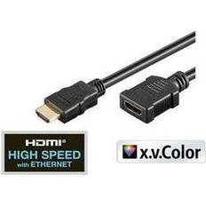 Shiverpeaks HDMI-kablar Shiverpeaks Basic-S-HDMI-förlängning-HDMI-kontakt A A, guldpläterad, Ultra