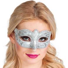 Maskerad Ögonmasker Boland Venice Felina Eye Mask Silver