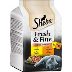 Sheba Fresh & Fine 6 50 - Kyckling + Kalkon