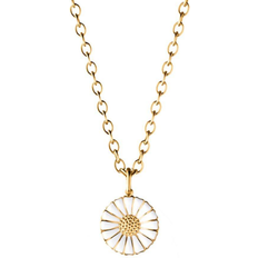Halsband Georg Jensen Daisy Large Necklace - Gold/White
