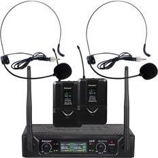 Karsect JRU-521LD/PT-527C/HT-11A trådlöst med 2 x headset-mikrofoner