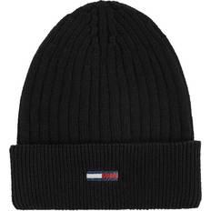 Tommy Hilfiger Flag Embroidery Beanie - Black