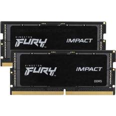 64 GB - SO-DIMM DDR5 RAM minnen Kingston Fury Impact SO-DIMM DDR5 4800MHz 2x32GB (KF548S38IBK2-64)