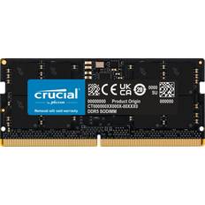 16 GB - SO-DIMM DDR5 RAM minnen Crucial SO-DIMM DDR5 4800MHz 16GB (CT16G48C40S5)