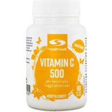 Healthwell Vitaminer & Mineraler Healthwell Vitamin C 500 Tuggtabletter, 90 tuggtabl