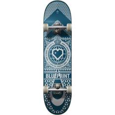 Blueprint Home Heart Complete Skateboard V2 Black 8"