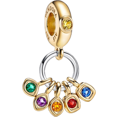 Pandora Marvel The Avengers Infinity Stones Charm Pendant - Gold/Silver/Multicolour