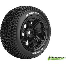 Minicars Tires & Wheels ST-VIPER 1/8 Truck (Beadlock) Black (2)