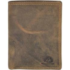 Greenburry plånbok herr brunt läder portmonnä högformat avtagbart ID-fodral 1701M-25