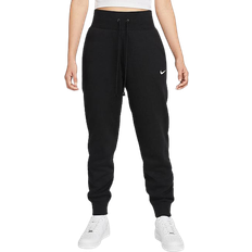 26 - Dam - Mjukisbyxor Nike Sportswear Phoenix Fleece High-Waisted Joggers Women's - Black/Sail