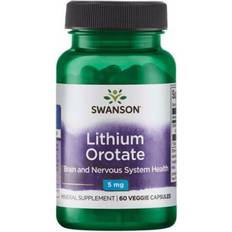 Swanson Vitaminer & Kosttillskott Swanson Lithium Orotate 5mg 60 st