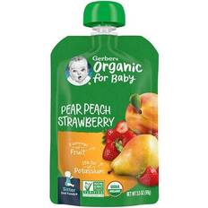 Gerber 2nd Foods Organic Baby Food Pears, Peaches Strawberries