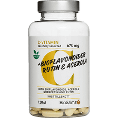 C-vitaminer - Kisel Vitaminer & Mineraler BioSalma C + Bioflavonoider Rutin & Acerola 120 st