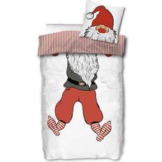 Licens Christmas Motif Santa Reversible Bed Set 140x220cm