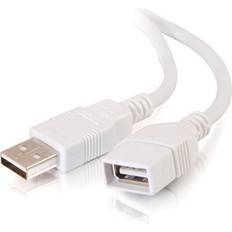 C2G USB-kabel Kablar C2G 2m USB 2.0 to Female Extension Cable for PCs and Lapto