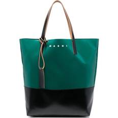 Marni Gröna Toteväskor Marni Tribeca colour-block tote bag green One Size