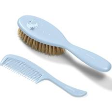 BabyOno Take Care Hairbrush and Comb III Set Blue (för barn från födseln)