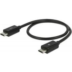 DeLock USB-kabel Kablar DeLock Micro USB-B - Micro USB-B OTG 0.3m