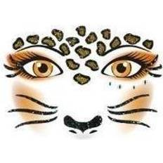 Bruna Märkmaskiner & Etiketter Herma 15303 Face Art Sticker Leopard ansikte dekal