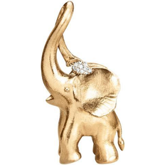 Ole Lynggaard Circus Elephant Pendant - Gold/Diamond