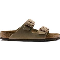 Sandaler Birkenstock Arizona Soft Footbed Suede Leather - Taupe