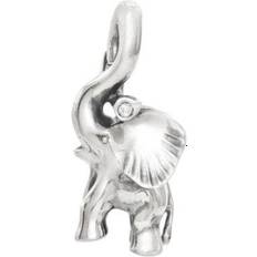 Ole Lynggaard Dam Berlocker & Hängen Ole Lynggaard Elephant Medium Pendant - Silver/Diamonds