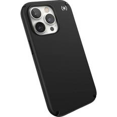 Speck Mobiltillbehör Speck Presidio2 Pro MagSafe iPhone 14 Pro fodral med mikrobanbeläggning (svart/vit)