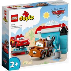 Lego Byggleksaker Lego Duplo Disney Pixar Cars Lightning Mcqueen & Maters Car Wash Fun 10996