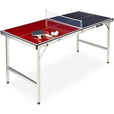 Relaxdays Unisex's Foldable Tennis Table, Portable, Net, 2