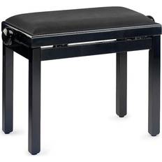Stagg Black Pianobench,Highgloss Top