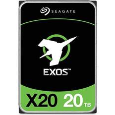 Hårddiskar - S-ATA 6Gb/s Seagate Exos X20 ST20000NM007D 256MB 20TB