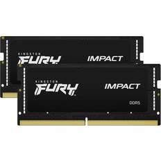 64 GB - SO-DIMM DDR5 RAM minnen Kingston FURY Impact SO-DIMM DDR5 5600MHz 2x32GB (KF556S40IBK2-64)