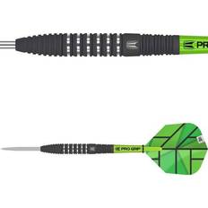 Target Darts Darts Unisex Yohkoh set med 80% volframstål spets, svart och grön, 23 G