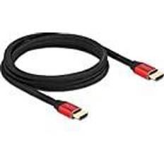 DeLock HDMI-kablar - Röda - Standard HDMI-Standard HDMI DeLock Ultra High Speed HDMI-kabel