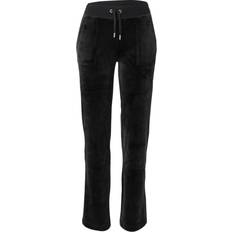 8 - Dam - Enfärgade Byxor & Shorts Juicy Couture Del Ray Classic Velour Pant - Black