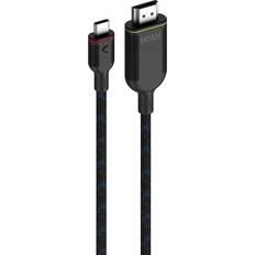 Guld - USB-kabel Kablar Unisynk USB C - HDMI M-M 3m