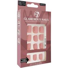 W7 Lösnaglar & Nageldekorationer W7 Glamorous Nails Cocoa Nude 24-pack