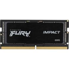 5600 MHz - SO-DIMM DDR5 RAM minnen Kingston Fury Impact Black SO-DIMM DDR5 5600MHz 2x16GB (KF556S40IBK2-32)